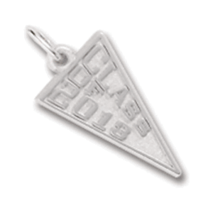 Class Of 2013 Charm - 14K White Gold - 10-6513