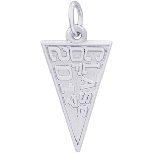 Class Of 2017 Charm - 14K White Gold - 10-6517-wg