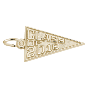 Class of 2018 Charm - 10K Gold - 10-6518-10kg
