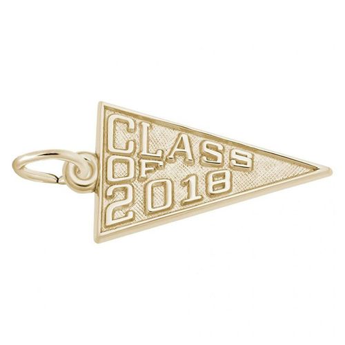 Class of 2018 Charm - 10K Gold - 10-6518-10kg
