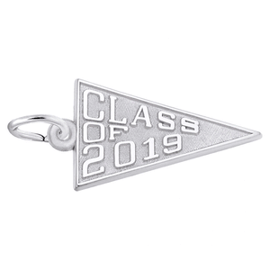 Class of 2019 Charm - 14K White Gold - 10-6519-wg