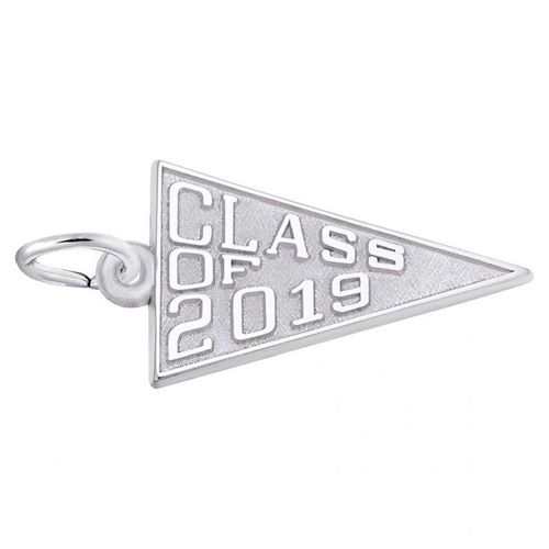 Class of 2019 Charm - 14K White Gold - 10-6519-wg