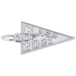 Class of 2021 Charm - Sterling Silver - 10-6821-s