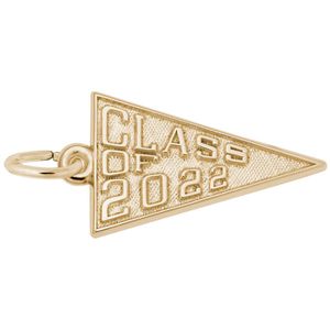 Class Of 2022  Charm,  Gold Plated Charm - 10-6822-0-gp