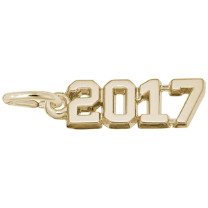 Class Year 2017 Charm - 10K Gold - 10-3817-10kg