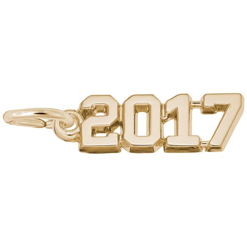 Class Year 2017 Charm - 14K White Gold - 10-3817-wg