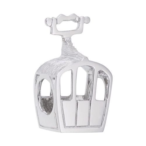 Closed Gondola Bead - Sterling Silver - 10-9161-s