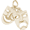Comedy And Tragedy Charm 14K Gold - 10-1903
