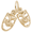 Comedy / Tragedy Charm 10K Gold - 10-0526