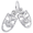 Comedy / Tragedy Charm Silver - 10-0526