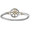 Compass Rose Cable Hook Bracelet - Sterling Silver & 14K 5mm 6.5 Inch