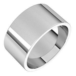 Continuum Sterling Silver 10 mm Flat Band Size 16.5 - F16.5:202:P