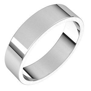 Continuum Sterling Silver 5 mm Flat Band Size 5.5 - F5.5:20003:P