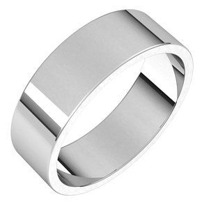 Continuum Sterling Silver 6 mm Flat Band Size 9.5 - F9.5:912:P