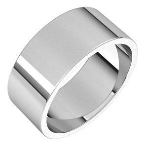 Continuum Sterling Silver 8 mm Flat Band Size 16.5 - F16.5:201:P