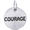 Courage Charm Tag - Sterling Silver - 10-1630-s