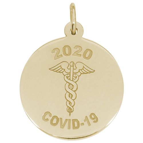 COVID - Caduces Charm - 10-7543-0-14K