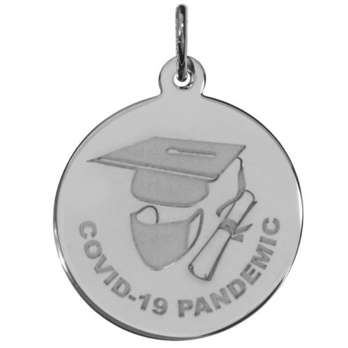 Covid-19 - Graduation Charm - 14k White Gold - 10-7552-0-14kw