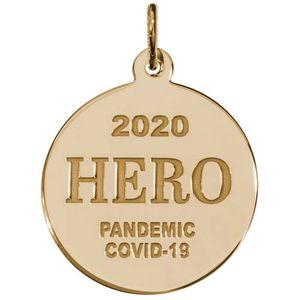 Covid-19 Hero Charm 10K Gold - 10-7550-0-10K