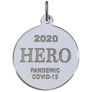 Covid-19 Hero Charm Sterling Silver - 10-7550-0-SS