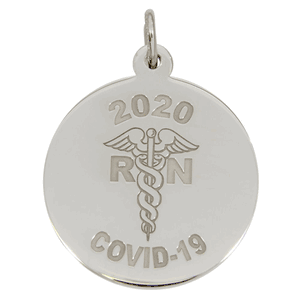 COVID - RN Caduces Charm - 10-7541-0-14KW