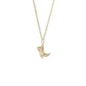 Cowboy Boot Necklace Set - Gold Plated - 29-6312-87-GP