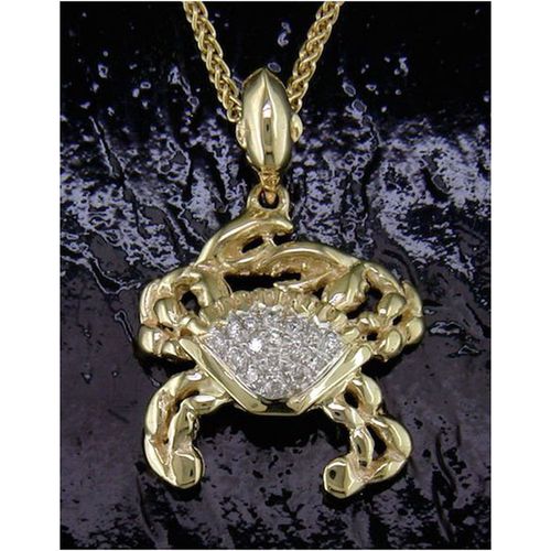 Crab Pendant - 14K Gold  - SD-SLP590