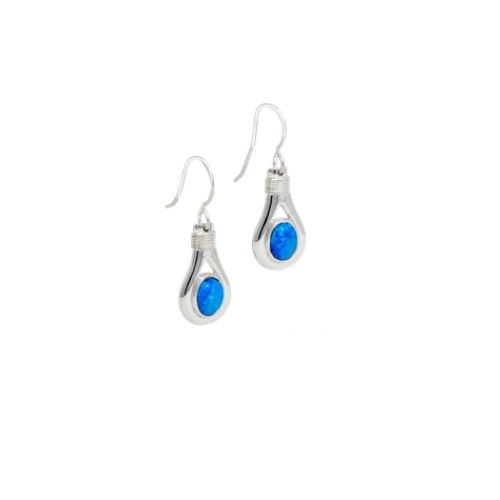 Create Opal Unity Drop Earrings W/wrap  - ESOPUNYDROP