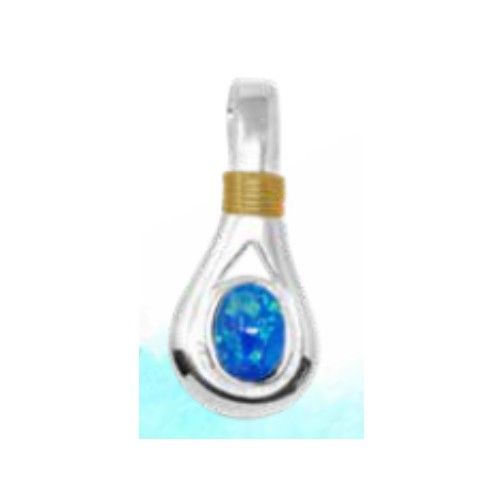 Created Opal Unity Charms & Pendants W/14ky Wraps  - PCOPUNY