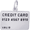 Credit Card Charm Silver - 10-2487