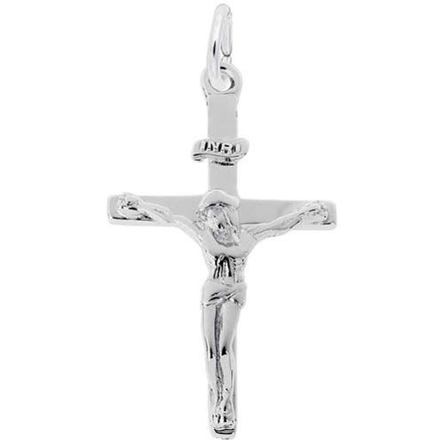 Cross Charm 14K While Gold - 10-4937-0-14KW