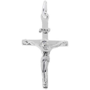 Cross Charm 14K While Gold - 10-4937-0-14KW