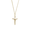Crucifix Necklace Set - Gold Plated - 29-4938-87-GP