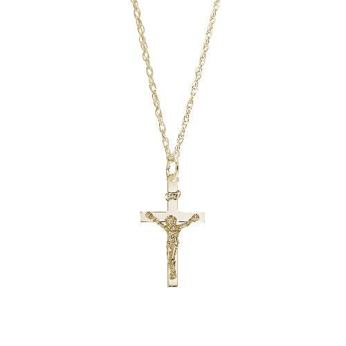 Crucifix Necklace Set - Gold Plated - 29-4938-87-GP