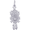 Cuckoo Clock Charm Silver - 10-8176