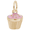 Cupcake Pink Charm 14K Gold - 10-8342
