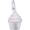 Cupcake - Pink Icing Charm - Sterling Silver - 10-8368