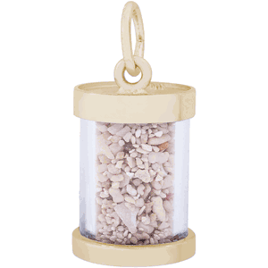 Curacao Sand Capsule Charm - 10K Gold