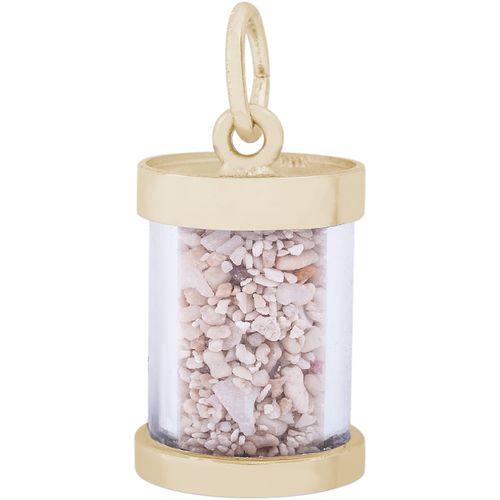 Curacao Sand Capsule Charm - Gold Plated