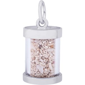 Curacao Sand Capsule Charm - Sterling Silver