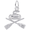Curling Charm Silver - 10-0628