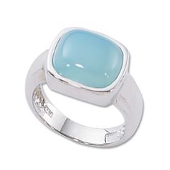 Chalcedony White Gold Rings