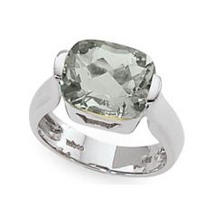 Praseolite White Gold Rings