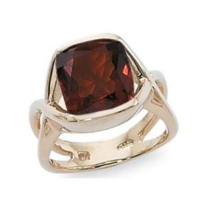 Cushion Citrine Madeira Ring - 14K Yellow Gold Size 7 - 70887CM