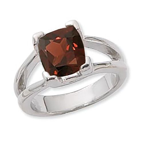 Cushion Citrine Madeira Ring - Sterling Silver Size 7 - 70893CM-SS
