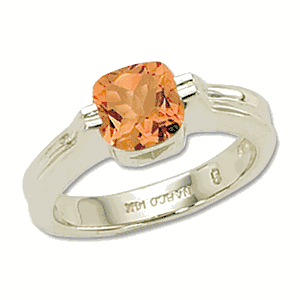 Cushion Citrine Ring - 14K Yellow Gold Size 7 - 70640CI