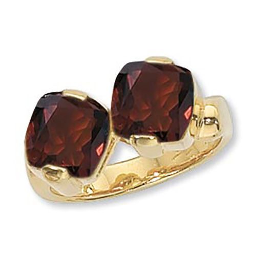 Cushion Garnet Ring - 14K Yellow Gold Size 7 - 70895GA