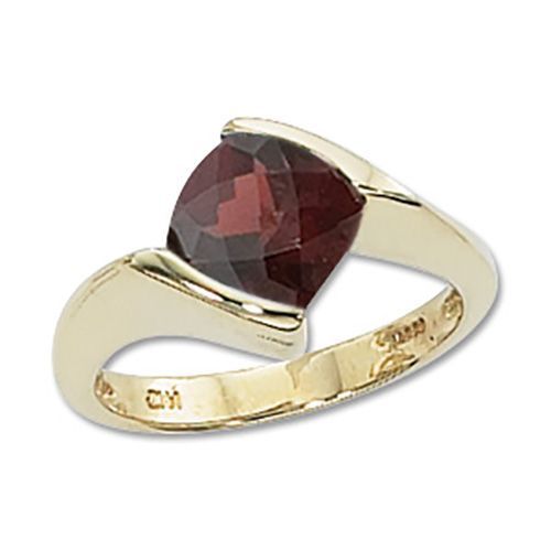 Cushion Garnet Ring - 14K Yellow Gold Size 7 - 70658GA
