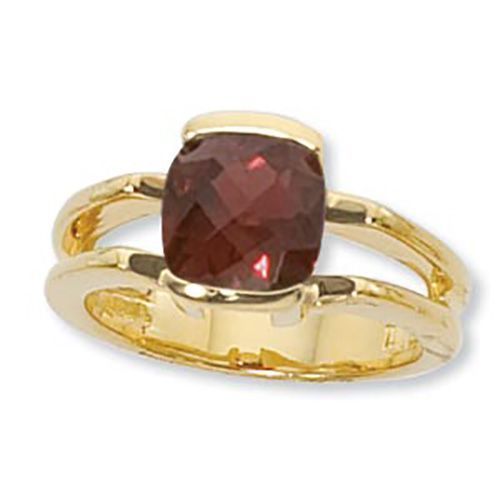 Cushion Garnet Ring - 14K Yellow Gold Size 7 - 70905GA