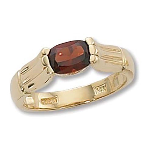 Cushion Garnet Ring - 14K Yellow Gold Size 7 - 70914GA